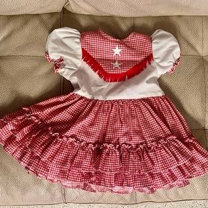 Country farm cowboy western style dress 1T